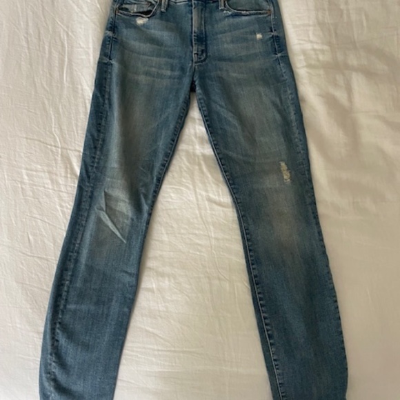 MOTHER Jeans The Looker Ankle Step Fray - Picture 3 of 7